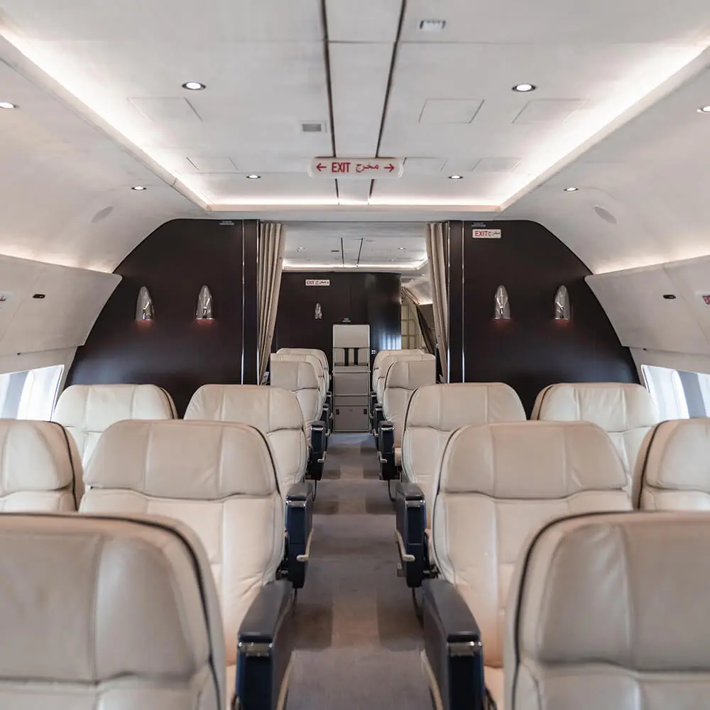 Boeing BBJ TC-MGA operated by Mavi Gök Airlines (MGA), exterior