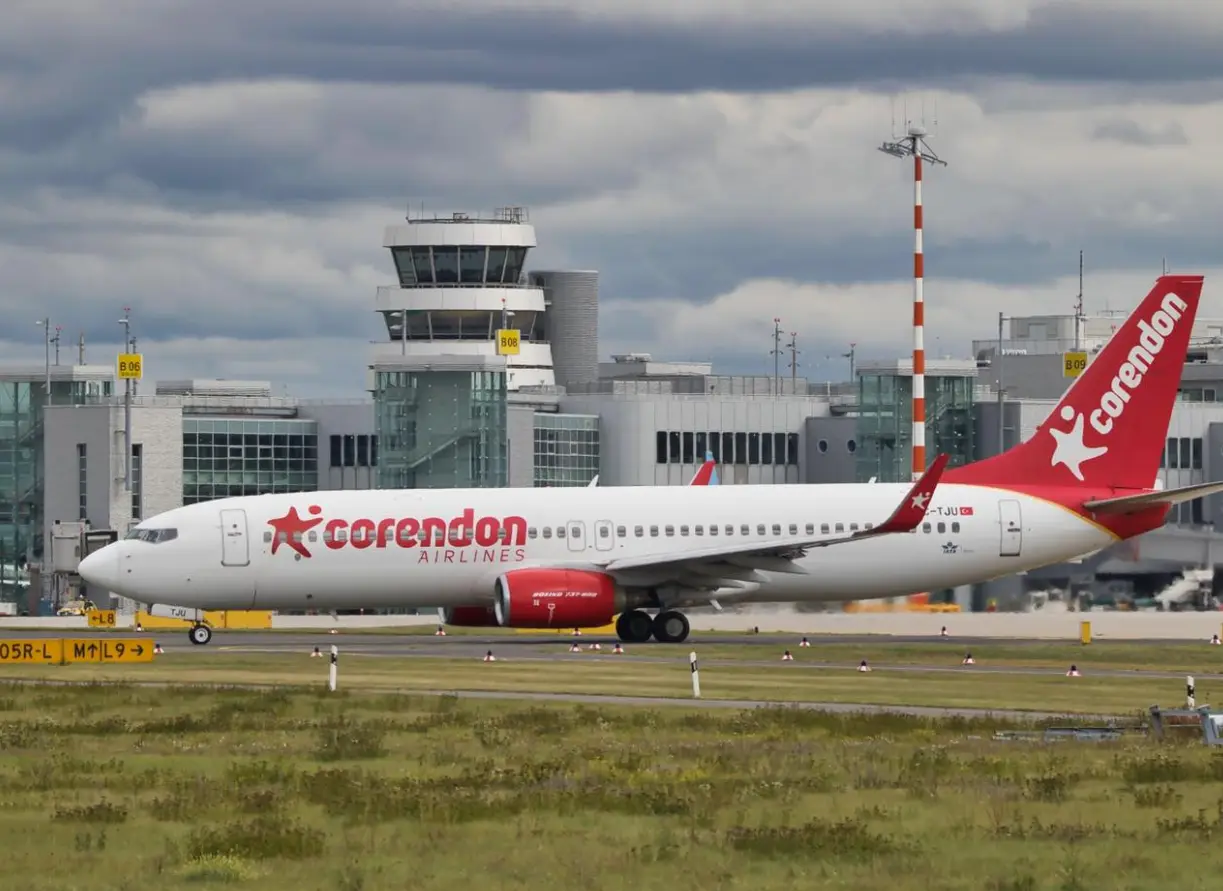 Boeing 737-800 TC-TJU operated by Corendon Airlines, exterior