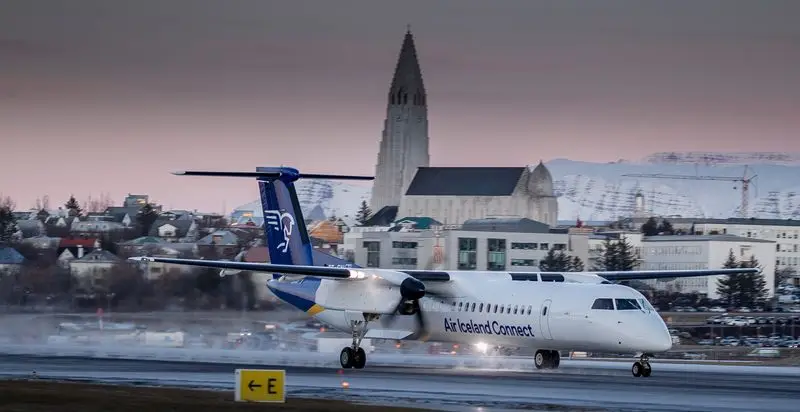 De Havilland DHC-8-Q200 TF-FXA operated by Icelandair Cargo, exterior