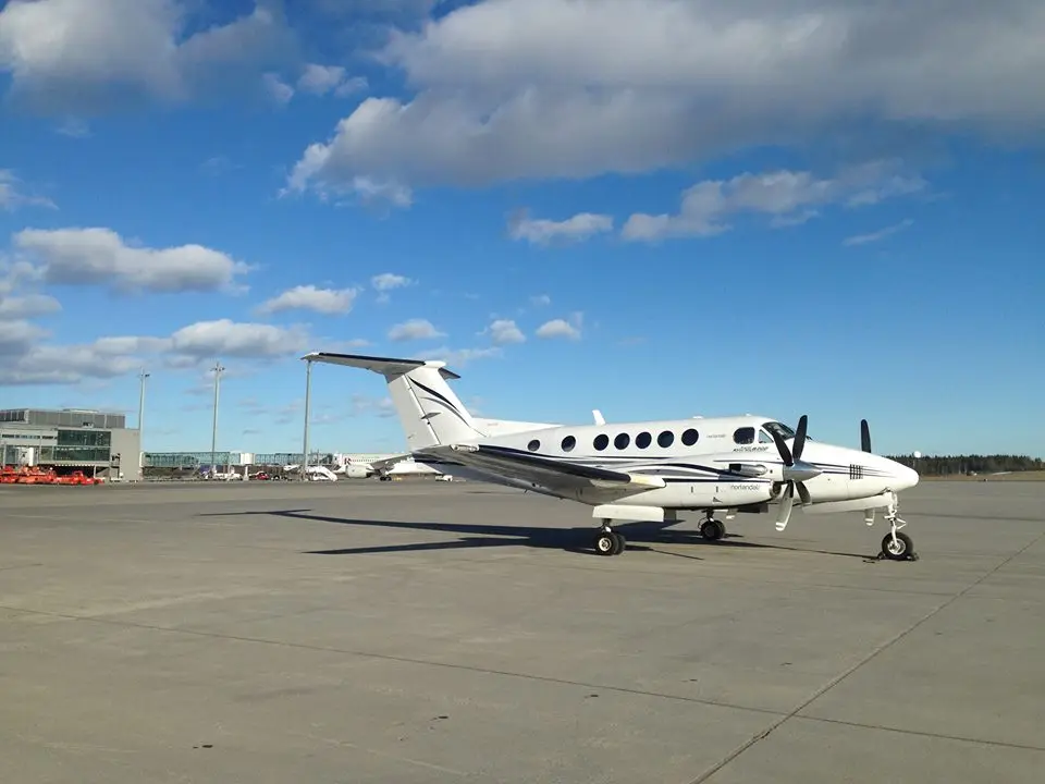 Beechcraft King Air 200 TF-NLB operated by NorlandAir, exterior