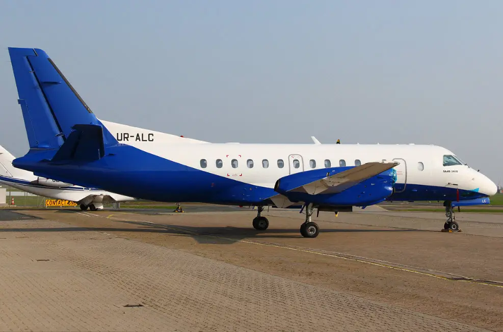 Saab 340B UR-ALC operated by Air Link International, exterior