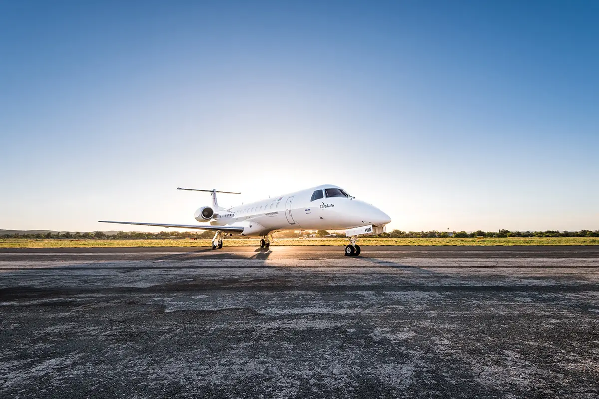 Embraer 145LR V5-WIN operated by Westair Aviation Namibia (PTY) LTD., exterior