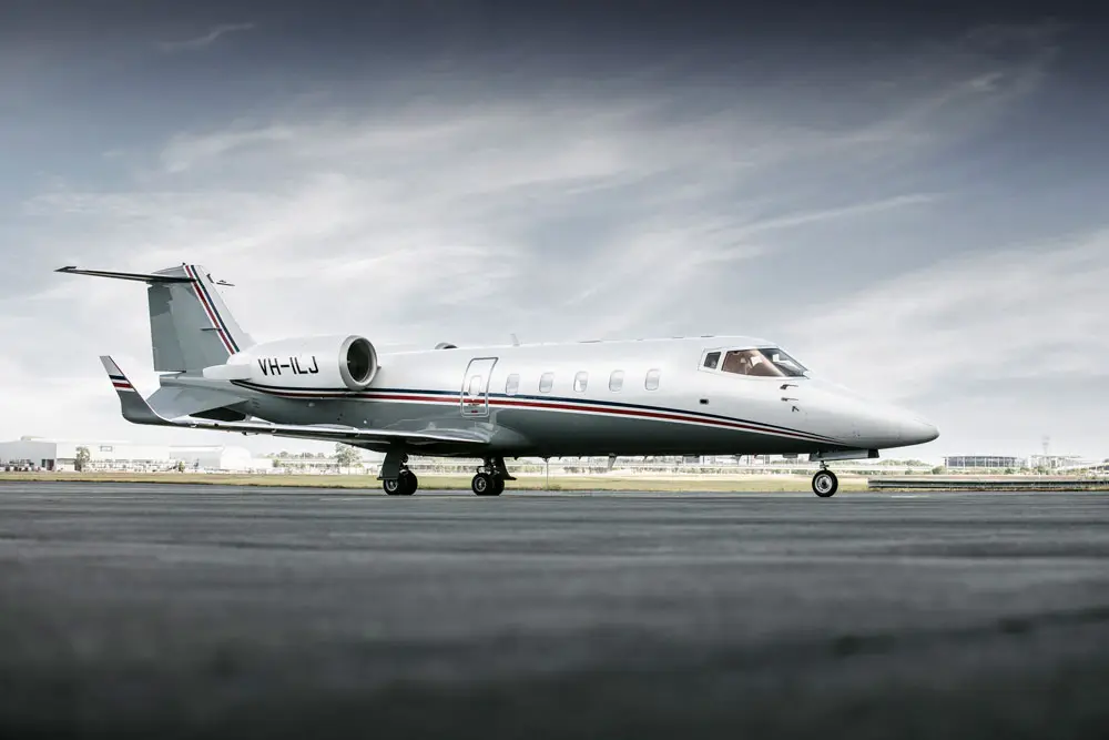 Bombardier Learjet 60 VH-ILJ operated by Avcair, exterior