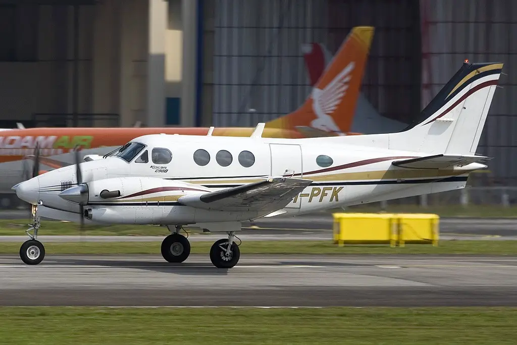 Beechcraft King Air C90GTi VH-PFK operated by Pacific Flight Services Pte Ltd, exterior