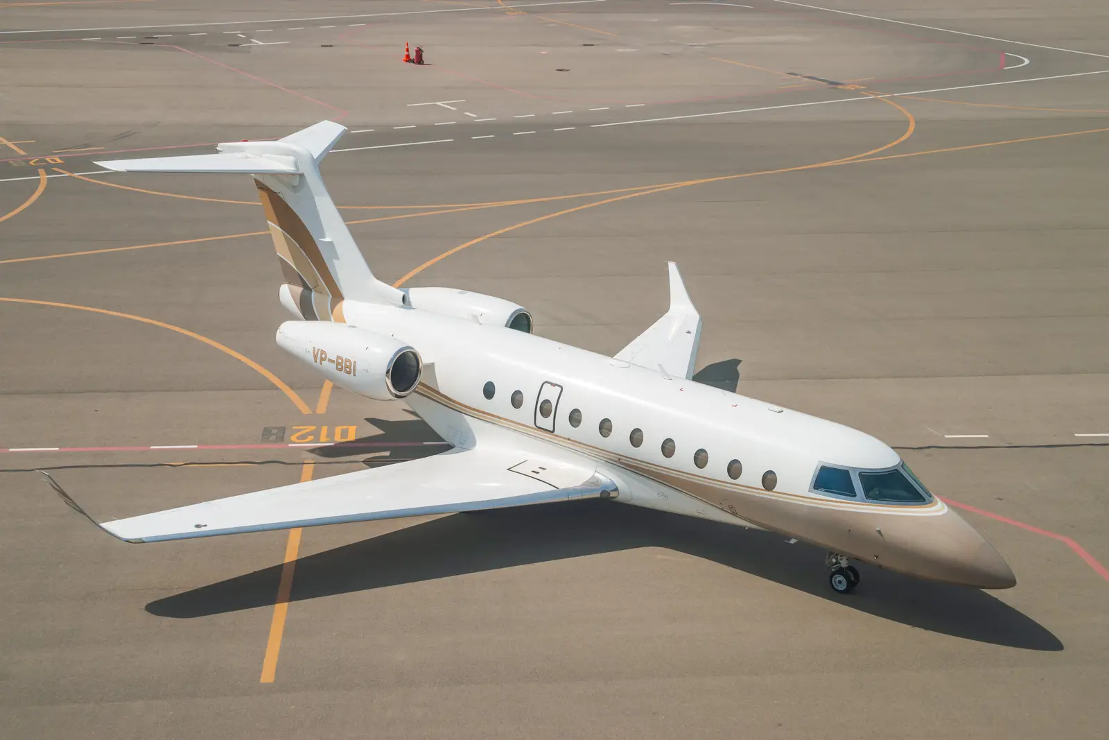Gulfstream G280 VP-BBI operated by ASG Business Aviation, exterior