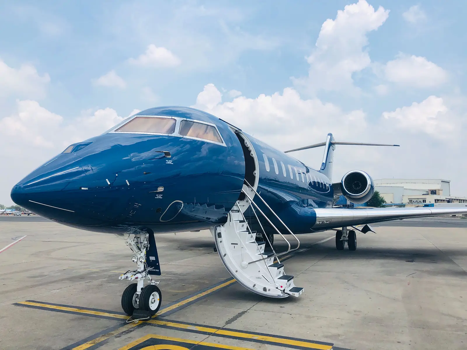 Bombardier Global 6000 VT-CDP operated by Poonawalla Aviation Pvt Ltd., exterior