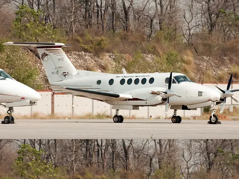 Beechcraft King Air 200 VT-FAE operated by Air Charter Services Pvt. Ltd. photo 5