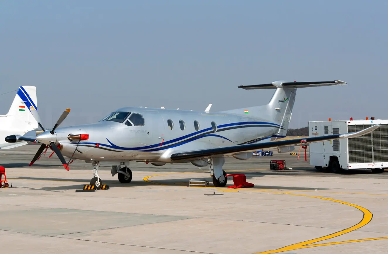 Pilatus PC-12/47 VT-JSC operated by India Fly Safe Aviation Ltd. photo 2