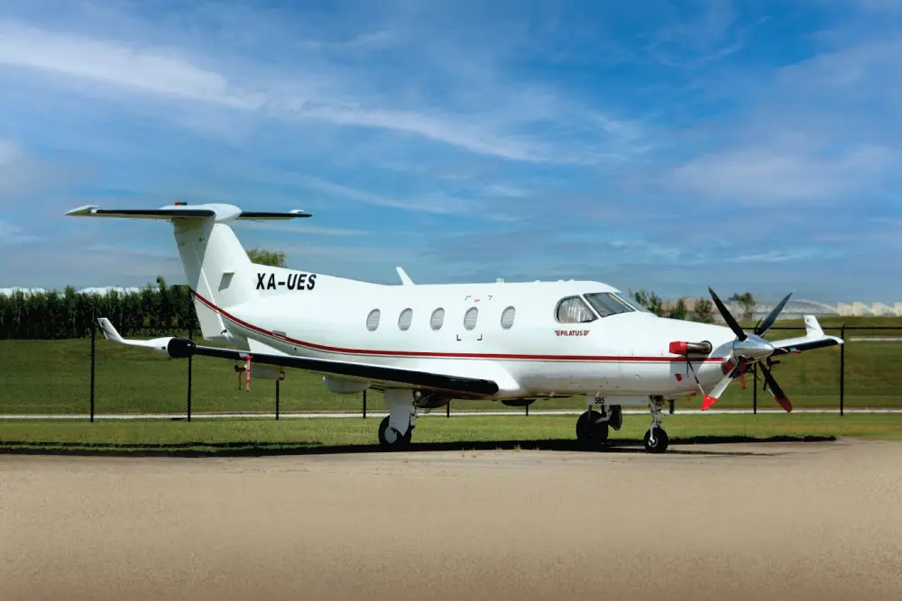 Pilatus PC-12/45 XA-UES operated by Luxaviation Latin America, exterior
