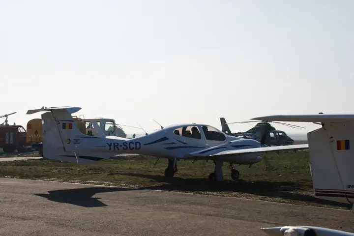 Diamond DA42 Twin Star YR-SCD operated by Regional Air Services, exterior