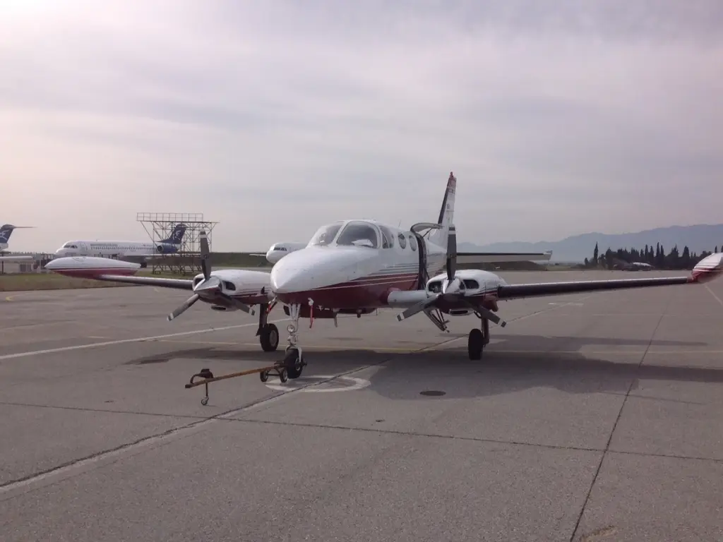 Cessna 340 YU-DYY operated by Adriatic Airways, exterior