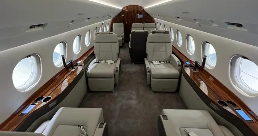 Dassault Falcon 2000LXS YU-FVJ operated by Prince Aviation photo 3
