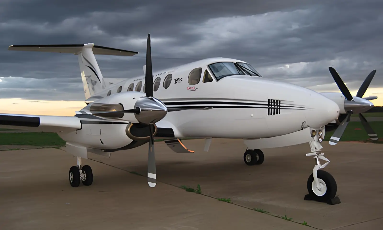 Beechcraft King Air B200 Z-WSG operated by ACE Air & Ambulance (Pvt) Ltd, exterior