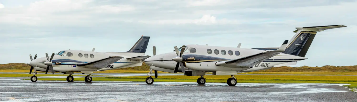 Beechcraft King Air C90A ZK-MKG operated by Air Wanganui Commuter Ltd, exterior