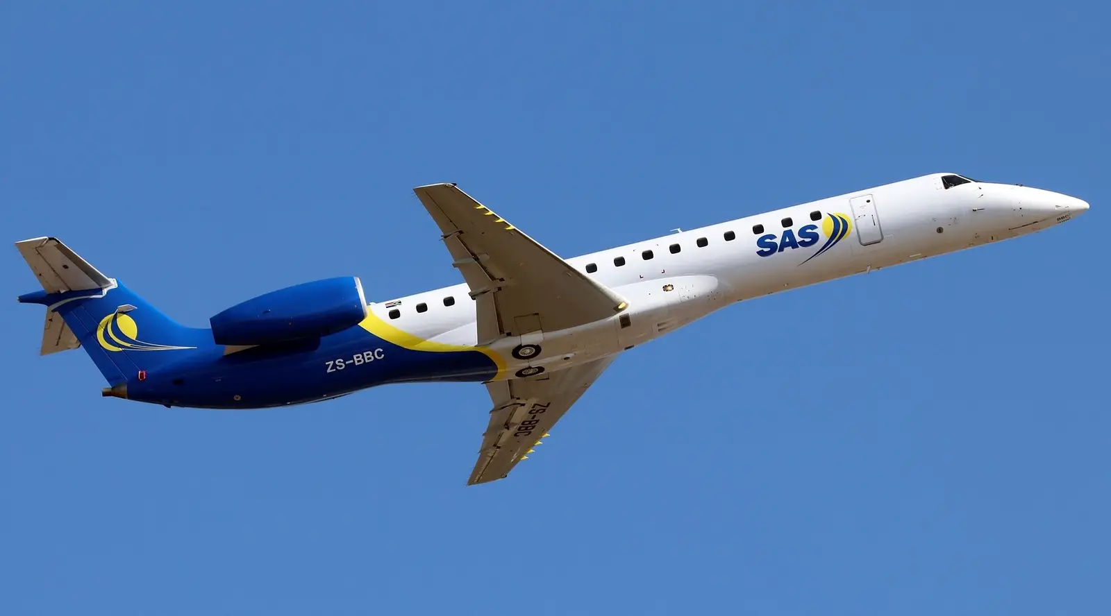 Embraer 145LR ZS-BBC operated by Sahel Aviation Service, exterior