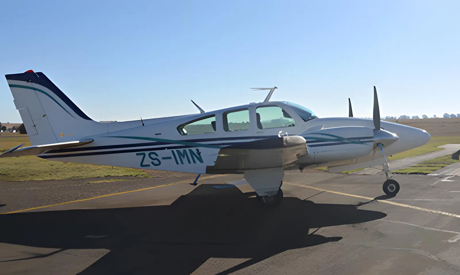 Beechcraft 58 Baron ZS-IMN operated by Westline Aviation Group, exterior
