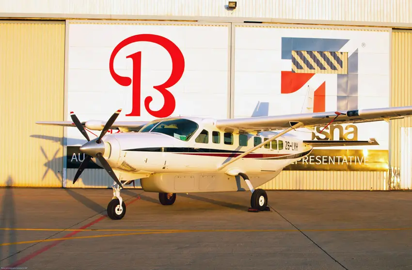Cessna 208B Grand Caravan EX ZS-LVH operated by Absolute Aviation, exterior