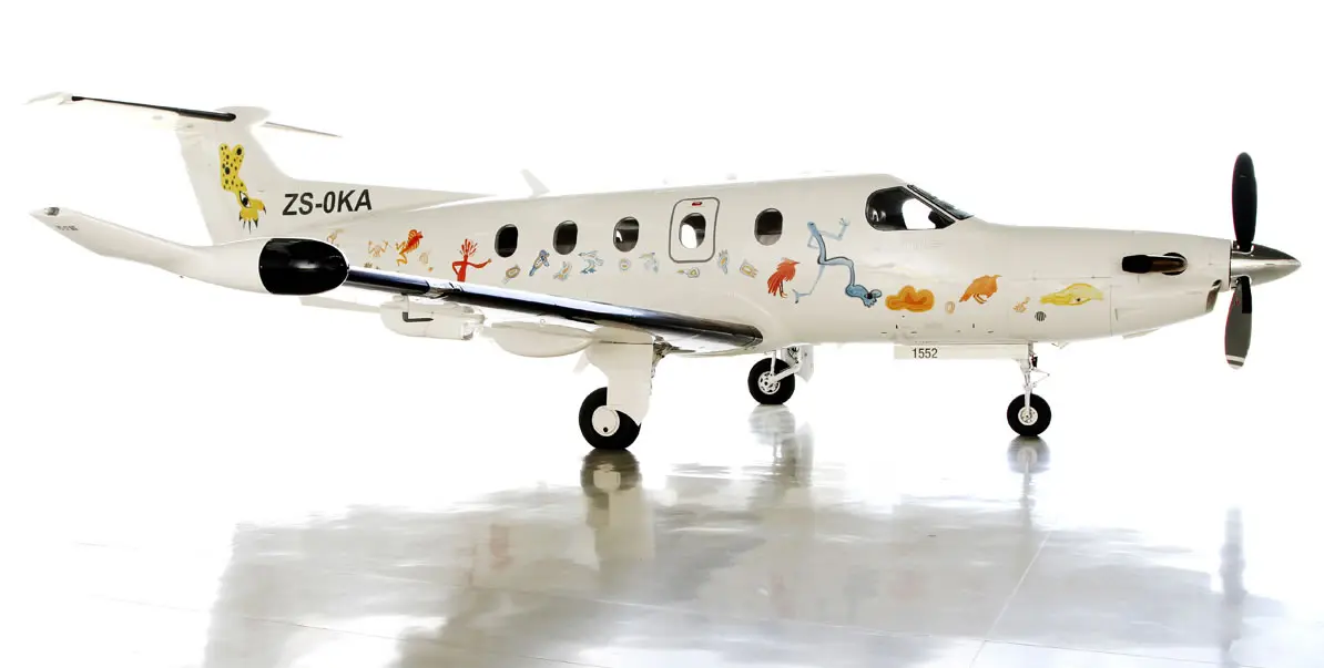 Pilatus PC-12/47 NG ZS-OKA operated by Fireblade Aviation photo 4