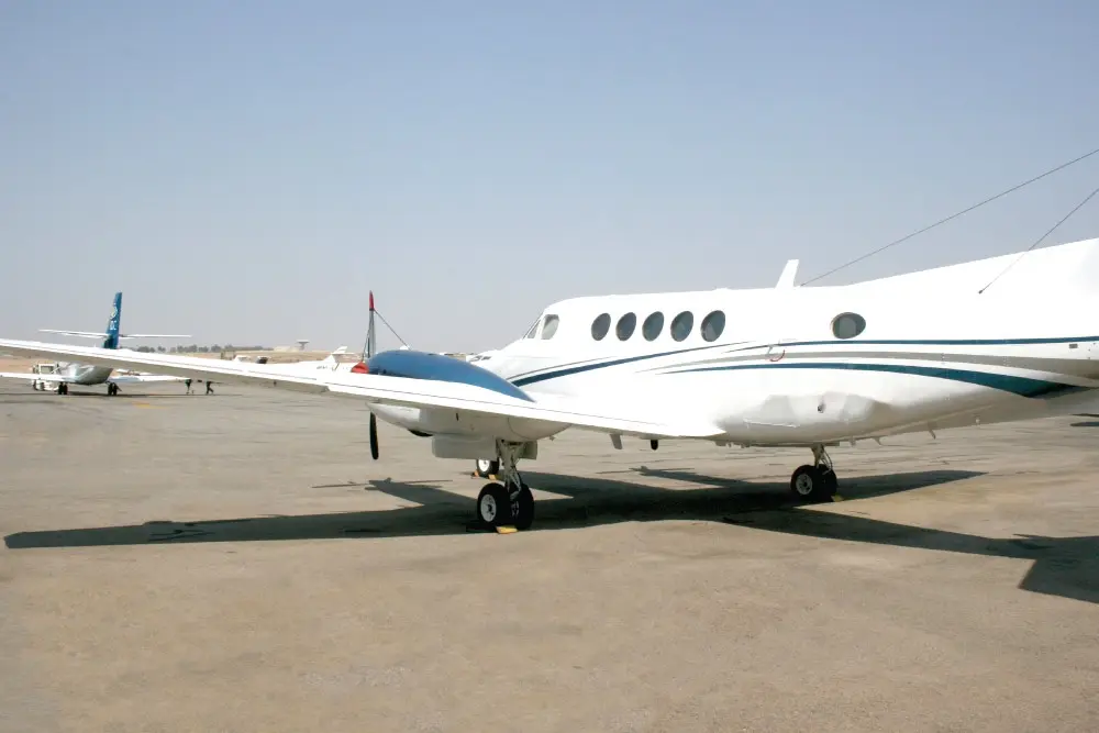 Beechcraft King Air 200 ZS-PPG operated by Luxaviation Africa photo 3