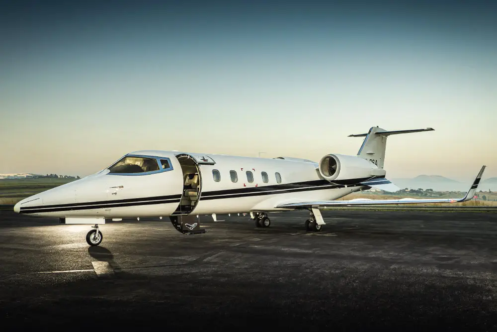 Bombardier Learjet 60 ZS-PSA operated by Luxaviation Africa, exterior