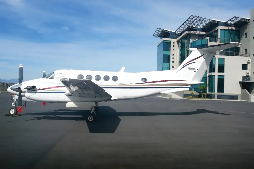 Beechcraft King Air 200 ZS-PZU operated by Luxaviation Africa photo 5