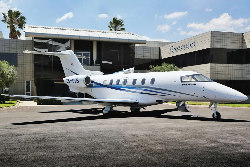 Pilatus PC-24 ZS-YTB operated by Luxaviation Africa, exterior