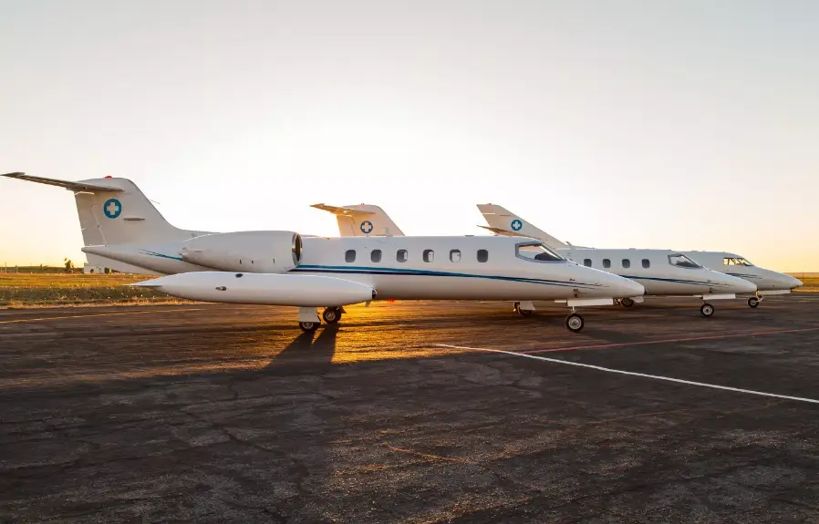 Beechcraft Hawker 800XP ZS-ZIM operated by Guardian Air, exterior