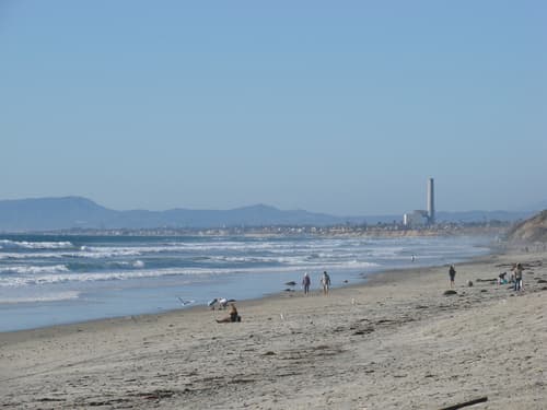 The bluffs at Carlsbad State Beach, California