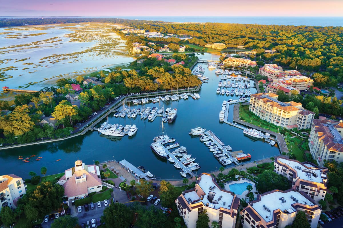 The harbor on Hilton Head Island, South Carolina