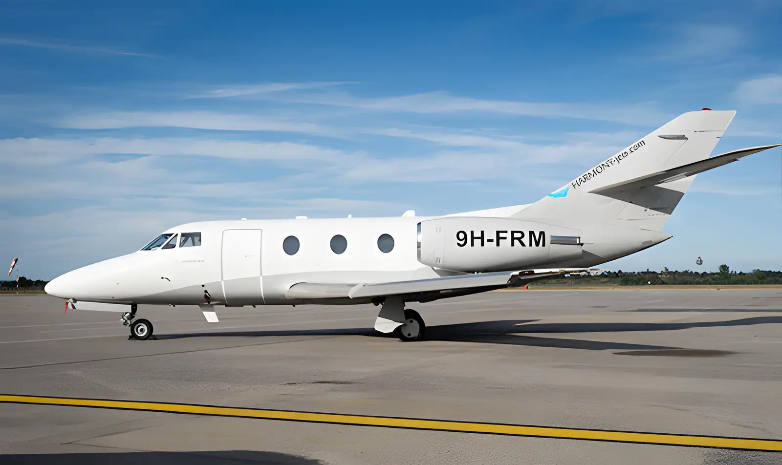 Dassault Falcon 10 9H-FRM operated by Harmony Jets , exterior