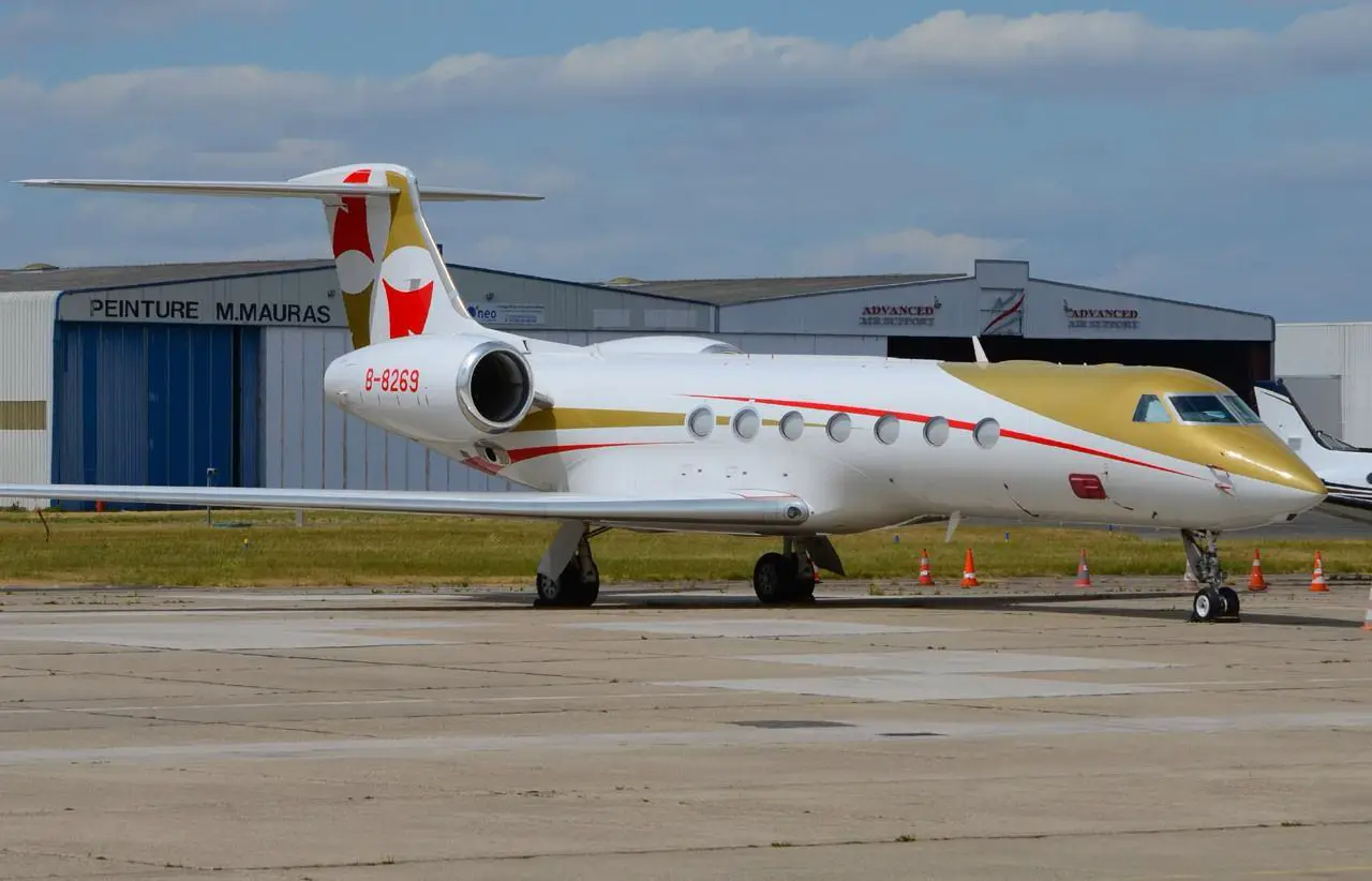 Gulfstream G550 B-8269 operated by Nanshan Jet CO., Ltd., exterior