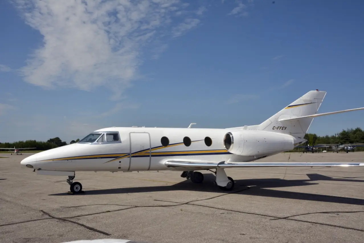 Dassault Falcon 10 C-FFEV operated by SmoothAir Charter, exterior