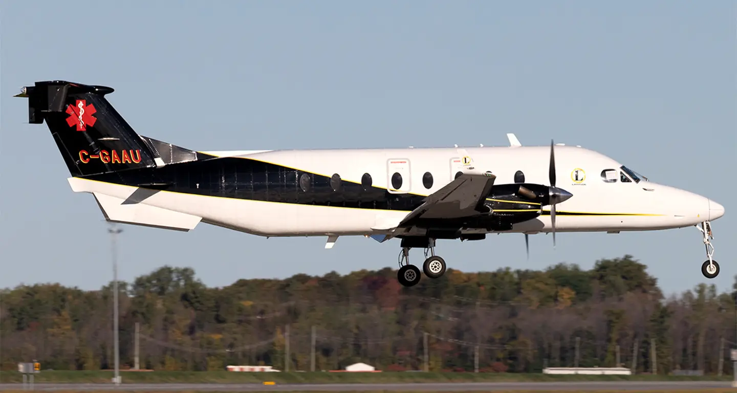 Beechcraft 1900D C-GAAU operated by Latitude Air Ambulance, exterior