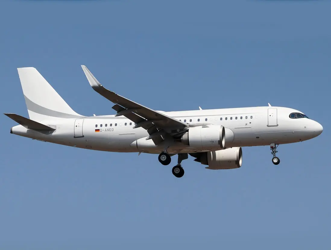 Airbus ACJ319neo D-ANEO operated by K5-Aviation GmbH, exterior