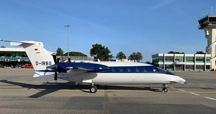 Piaggio Avanti II D-IRBS operated by AIRGO Private Airline, exterior