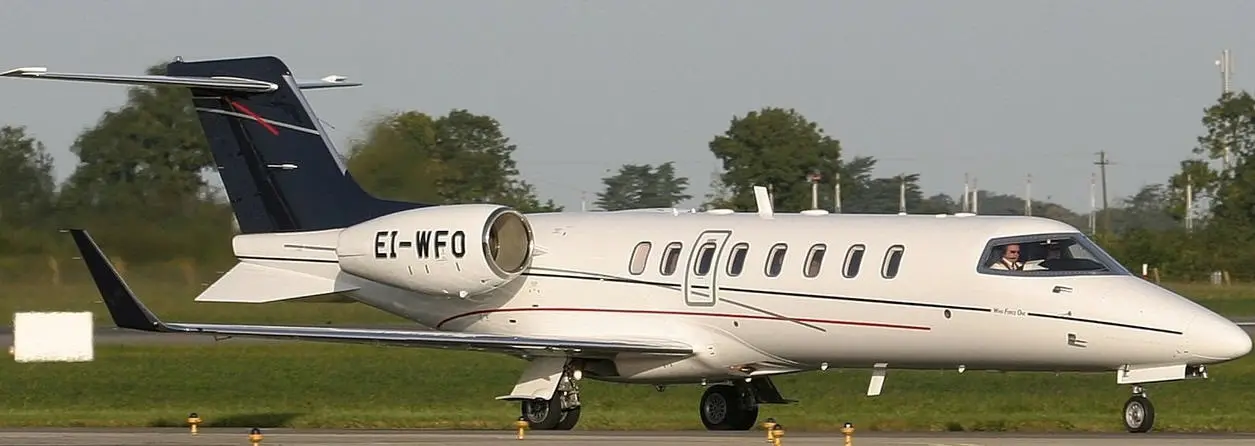 Bombardier Learjet 45 EI-WFO operated by WestAir Aviation, exterior
