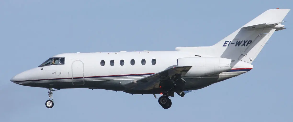 Beechcraft Hawker 800XP EI-WXP operated by WestAir Aviation, exterior