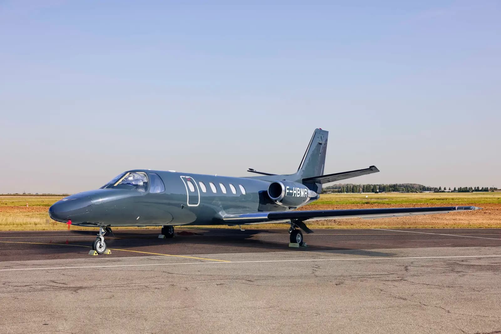Cessna Citation II F-HBMR operated by Valljet Airline, exterior