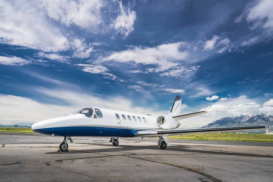 Cessna Citation Bravo G-MERR operated by Synergy Aviation, exterior