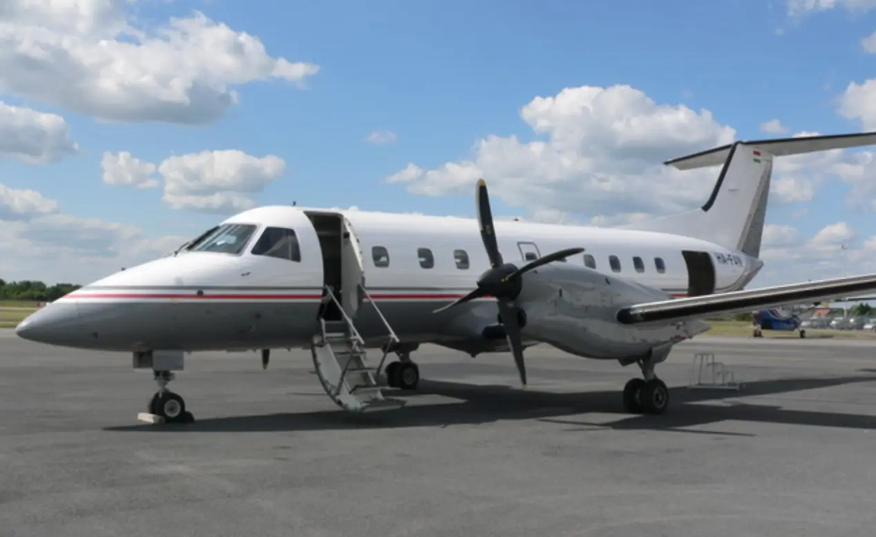 Embraer 120ER HA-FAN operated by Base Airlines, exterior