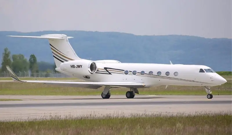 Gulfstream G550 HB-JWY operated by Premium Jet AG, exterior