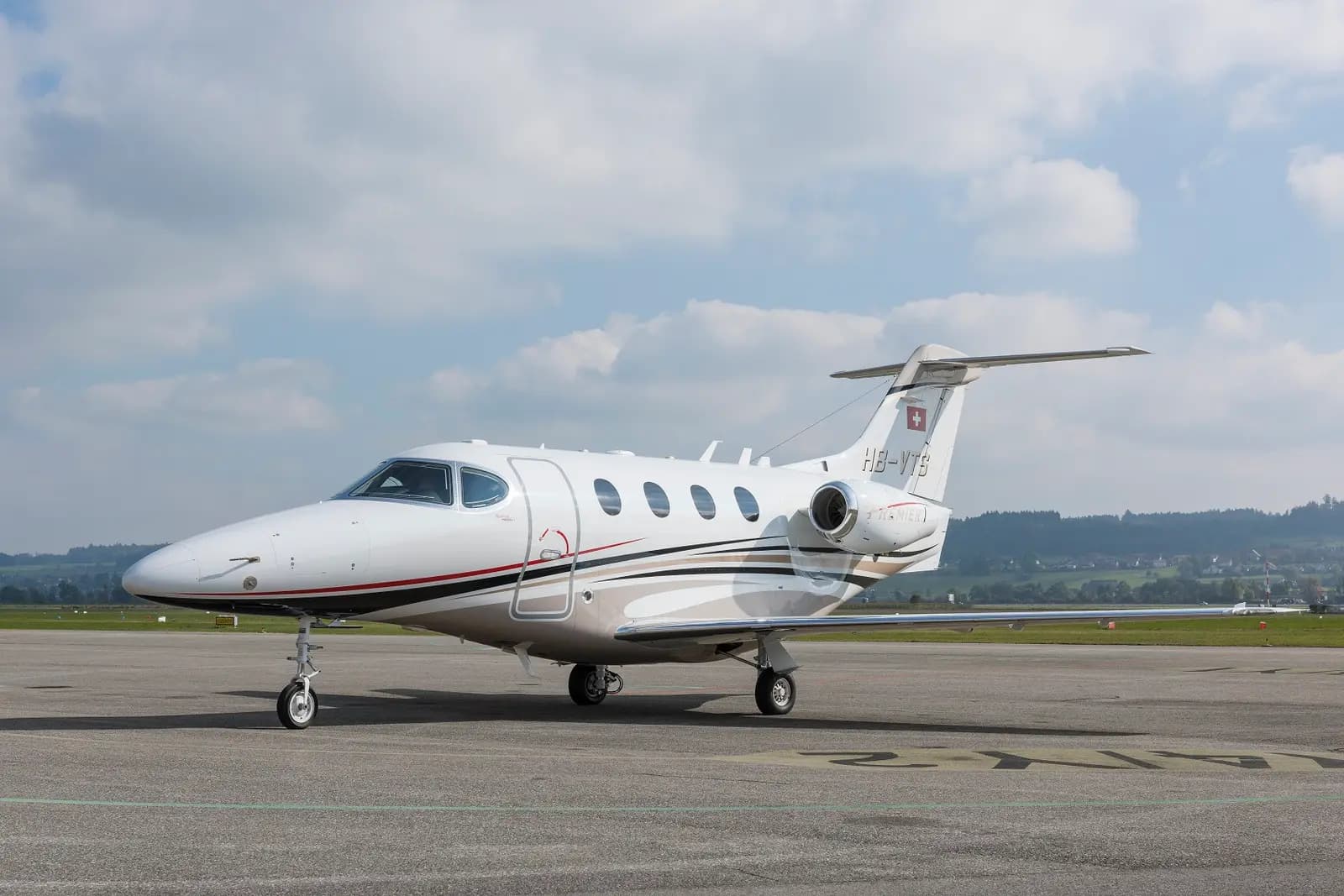 Beechcraft Premier 1A HB-VTS operated by Lions Air Group, exterior