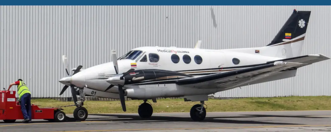 Beechcraft King Air C90GTi HK-4846 operated by MedicalFly, exterior