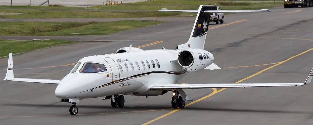 Bombardier Learjet 45XR HK-5107 operated by MedicalFly, exterior