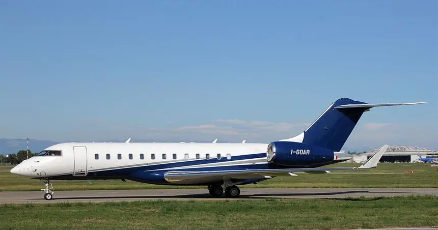 Bombardier Global Express XRS I-GOAR operated by SIRIO S.p.A., exterior