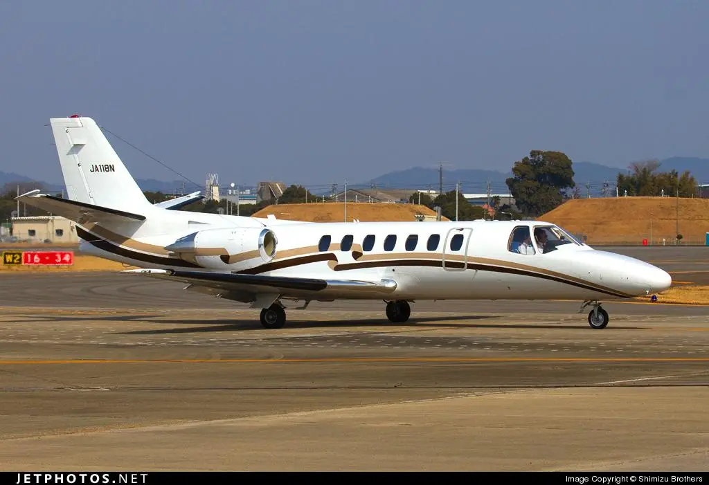 Cessna Citation V JA118N operated by Nakanihon Air Service, exterior