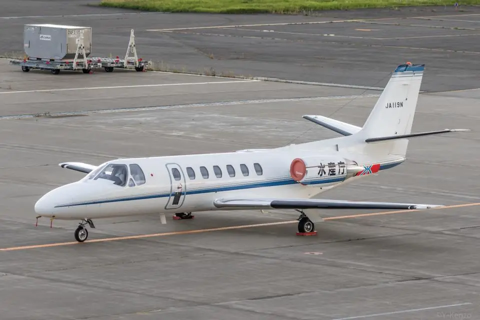 Cessna Citation V JA119N operated by Nakanihon Air Service, exterior