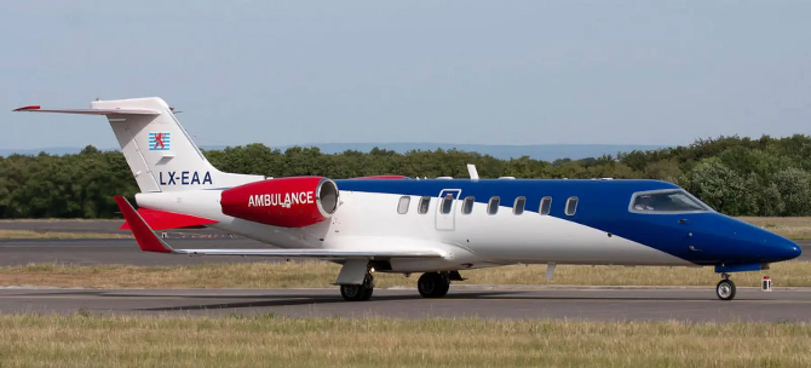 Bombardier Learjet 45XR LX-EAA operated by European Air Ambulance, exterior