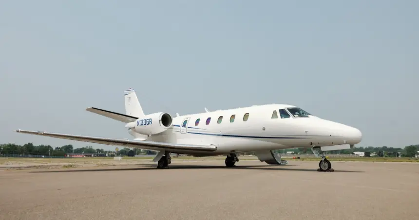 Cessna Citation Excel N103GR operated by DavisAir, Inc., exterior
