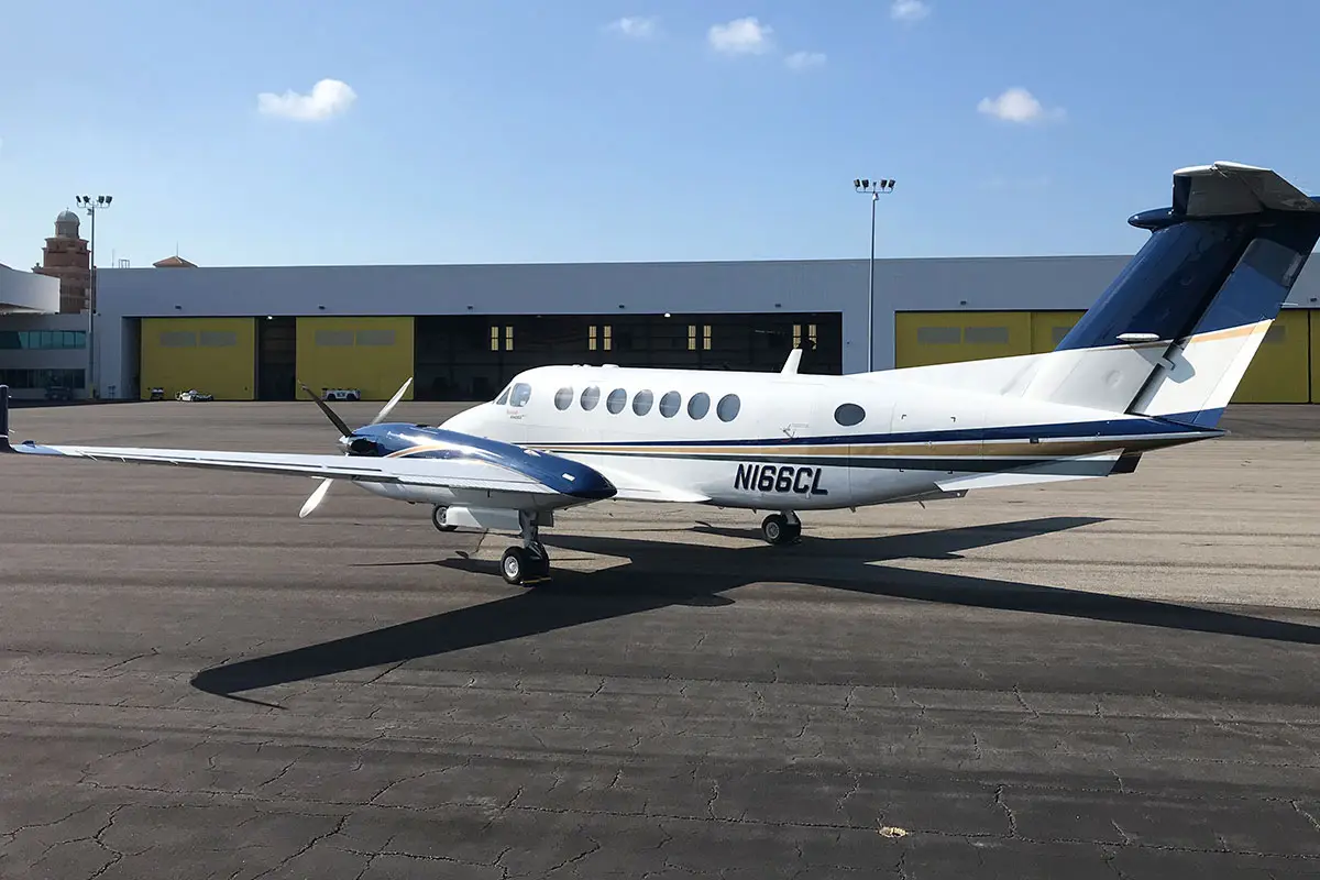 Beechcraft King Air 350 N166CL operated by Orchid Island Aviation, Inc., exterior